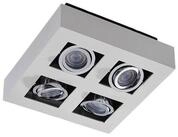 Arcchio Deckenstrahler Vince, Metall, Wei&szlig; IP20, 4 x 10 W LED