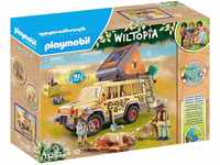 Playmobil® Konstruktions-Spielset Mit dem Geländewagen bei den Löwen (71293),