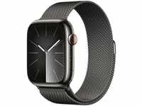 Apple Watch Series 9 GPS + Cellular Stainless Steel 45mm One-Size Smartwatch...