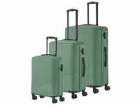Travelite Bali 4-Rollen-Trolley Set 55/67/77 cm green