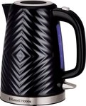 RUSSELL HOBBS Wasserkocher Groove Black 26380-70, 1,7 l, 2400 W, Edelstahl,