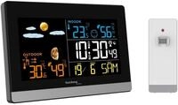 technoline WS 6455 Wetterstation (inklusive Au&szlig;ensender, Wetterstation mit farbiger