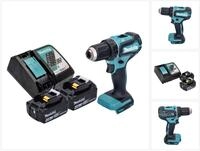 Makita Akku-Schrauber DDF 485 RM Akku Bohrschrauber 18 V 50 Nm Brushless + 2x Akku