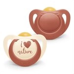 NUK Schnuller NUK for Nature Baby-Nachhaltige Gummischnuller Latex
