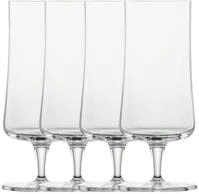 SCHOTT-ZWIESEL Geschirr-Set Pilsglas 4er-Set Beer Basic mit Moussierpunkt klar,