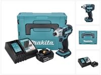 Makita Schlagschrauber DTS 141 RT1J Akku Impulsschrauber 18 V 40 Nm 1/4"...