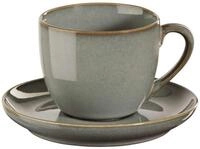ASA SELECTION Espressotasse mit Untertasse SAISONS, 90 ml, Gr&uuml;n, Handgefertigt,