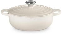 LE CREUSET Br&auml;ter Sauteuse Signature rund meringue 24cm, Emailliertes Gusseisen