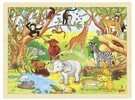 goki Puzzle Holzpuzzle - Dschungel, 48 Teile., Puzzleteile