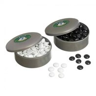 Philos Spiel, Go-Spielsteine aus Glas - Set schwarz und wei&szlig;