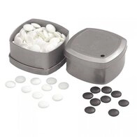 Philos Spiel, Go-Spielsteine aus Glas - Set schwarz und wei&szlig;