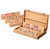 Philos Spiel, Rummy - Okey - Holzkassette - Buche