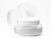 Seltmann Weiden Tafelservice Geschirr-Set Lido (12-tlg), 6 Personen, Porzellan,