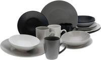 CreaTable Kombiservice Geschirr-Set Manhattan (16-tlg), 4 Personen, Steinzeug,