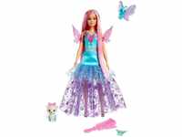Barbie Anziehpuppe Ein verborgener Zauber, Malibu-Puppe mit zwei märchenhaften