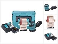 Makita Exzenterschleifer DBO 180 RF1J Akku Exzenterschleifer 18 V 125 mm + 1x Akku