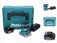 Makita Akku-Schwingschleifer DBO 482 F1J Akku Schwingschleifer 18 V 112 x 102 mm + 1x