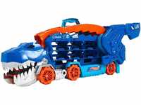 Hot Wheels Spielzeug-Transporter Ultimative Transporter, mit Rennstrecke, mit...