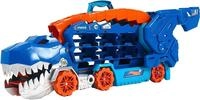 Hot Wheels Spielzeug-Transporter Ultimative Transporter, mit Rennstrecke, mit...