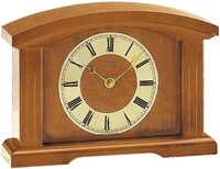 AMS Funktischuhr F5138/9 Wohnzimmer, Esszimmer, Holz,Made in Germany