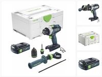 FESTOOL Akku-Schrauber TDC 18/4 I-Basic Akku Bohrschrauber 18 V 75 Nm Brushless