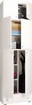 VCM Mehrzweckschrank Holz Besenschrank Staubsauger Putzschrank Lona SA (1-St)...