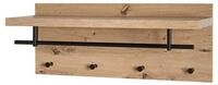 HAKU Garderobenst&auml;nder PARMA 5 Garderobe - eiche-schwarz - MDF, Metall - H....
