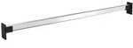 vidaXL Garderobe NA Teleskop-Kleiderstangen 2 Stk Silbern 58-100 cm silberfarben