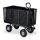 relaxdays Bollerwagen Hoher Handwagen f&uuml;r den Garten (2-tlg)