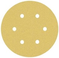 BOSCH Schleifpapier Schleifpapier mit 6&nbsp;L&ouml;chern f&uuml;r Exzenterschleifer,...
