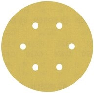 BOSCH Schleifpapier Schleifpapier mit 6&nbsp;L&ouml;chern f&uuml;r Exzenterschleifer,...