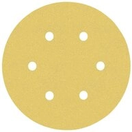 BOSCH Schleifpapier Schleifpapier mit 6&nbsp;L&ouml;chern f&uuml;r Exzenterschleifer,...