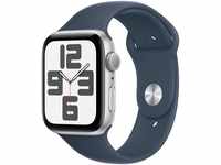 Apple Watch SE GPS 44 mm Aluminium M/L Smartwatch (4,4 cm/1,73 Zoll, Watch OS 10),
