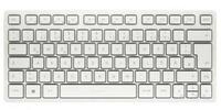 Cherry KW 7100 MINI BT Tastatur Universal Bluetooth QWERTZ Deutsch Wei&szlig;