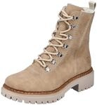 Winterstiefelette RIEKER, Damen, Gr. 37, beige, Lederimitat, Schuhe