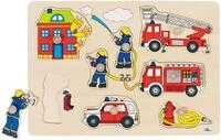 goki Steckpuzzle Steckpuzzle Feuerwehr 8T, 8 Puzzleteile