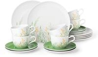 Seltmann Weiden Kaffeeservice Geschirr-Set, 18 Teile, Liberty Meadow Grasses