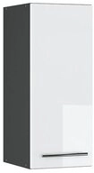 Vicco H&auml;ngeschrank Fame-Line, Wei&szlig; Hochglanz/Anthrazit, 30 cm (1-St)