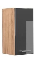 Vicco H&auml;ngeschrank R-Line, Anthrazit Hochglanz/Goldkraft Eiche, 30 cm (1-St)