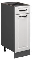 Vicco Unterschrank R-Line, Wei&szlig; Landhaus/Anthrazit, 30 cm ohne Arbeitsplatte...