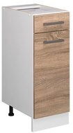 Vicco Unterschrank R-Line, Sonoma/Wei&szlig;, 30 cm ohne Arbeitsplatte (1-St)