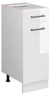 Vicco Unterschrank R-Line, Wei&szlig; Hochglanz/Wei&szlig;, 30 cm ohne Arbeitsplatte...
