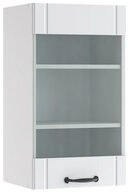 Vicco Glash&auml;ngeschrank Fame-Line, Wei&szlig; Landhaus/Wei&szlig;, 40 cm (1-St)