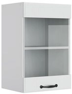 Vicco Glash&auml;ngeschrank R-Line, Wei&szlig; Landhaus/Wei&szlig;, 40 cm (1-St)
