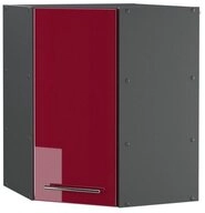 Vicco Eckh&auml;ngeschrank Fame-Line, Bordeaux Hochglanz/Anthrazit, 57 cm (1-St., 1
