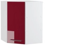 Vicco Eckh&auml;ngeschrank Fame-Line, Bordeaux Hochglanz/Wei&szlig;, 57 cm (1-St., 1