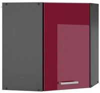 Vicco Eckh&auml;ngeschrank R-Line, Rot Hochglanz/Anthrazit, 57 cm (1-St., 1