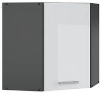 Vicco Eckh&auml;ngeschrank R-Line, Wei&szlig; Hochglanz/Anthrazit, 57 cm (1-St., 1