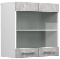Vicco Glash&auml;ngeschrank R-Line, Beton/Wei&szlig;, 60 cm (1-St)