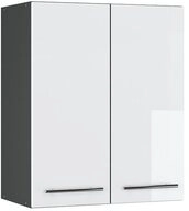 Vicco H&auml;ngeschrank Fame-Line, Wei&szlig; Hochglanz/Anthrazit, 60 cm (1-St)